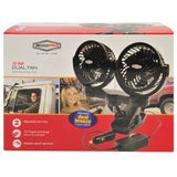 RPSC8572 Road Pro 12 Volt Dual Fan with Mounting Clip