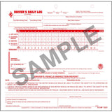 615-MP-25 J.J. Keller Mid-Size Carbonless Loose Leaf Driver's Daily Log Sheets