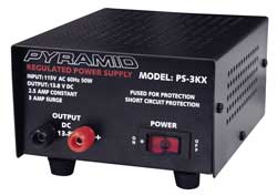 PS3KX Pyramid 2.5 Amp 12 Volt Power Supply