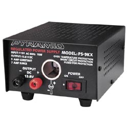 PS9KX Pyramid 5 Amp 12 Volt Power Supply with Cigarette Lighter Socket