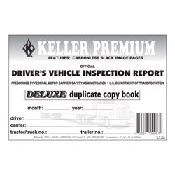 115-B-25, 115-b-50, 115-b-100 J.J. Keller Detailed Carbonless Driver's Vehicle Inspection Report Value Pack