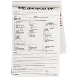 115-B-50 J.J. Keller Detailed Carbonless Driver's Vehicle Inspection Report Value Pack - Image 2