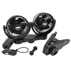 RPSC8572 Road Pro 12 Volt Dual Fan with Mounting Clip - Image 2